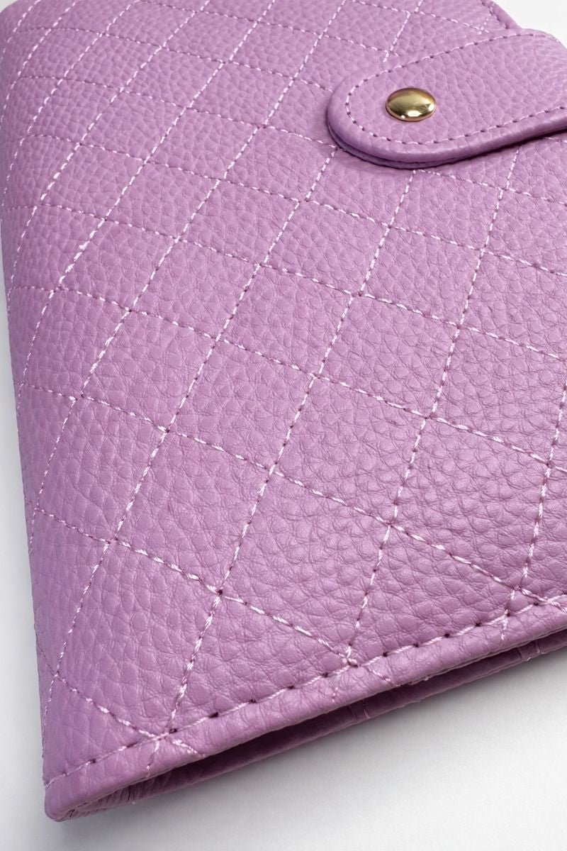 Lilac Quilted A6 Binder