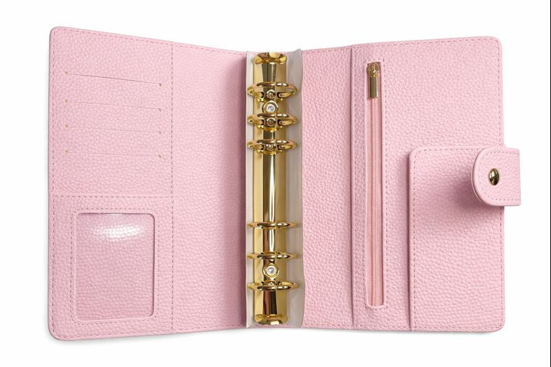 Blush Pink Quilted A6 Binder