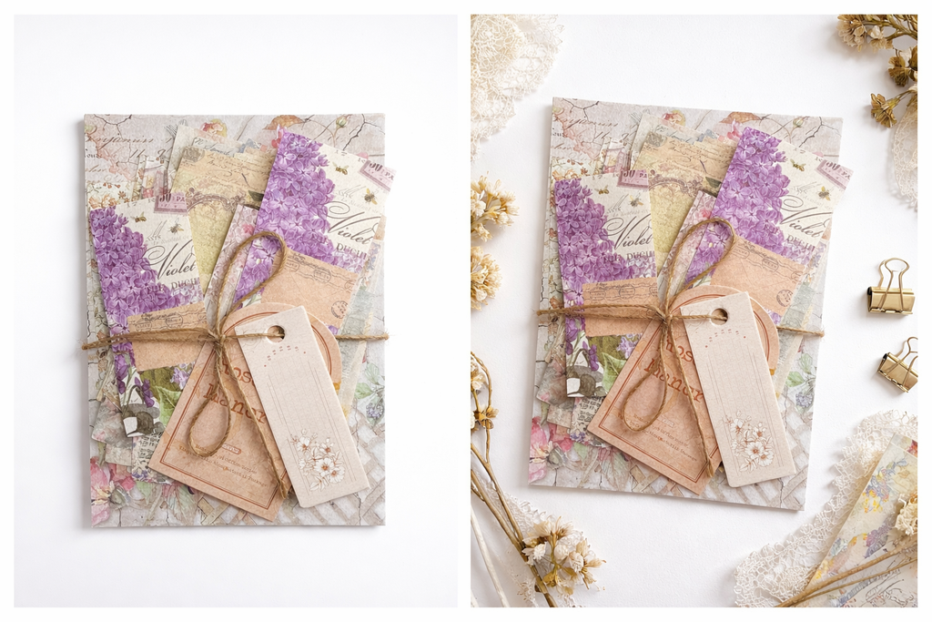 Botanical Junk Journal Paper Bundle