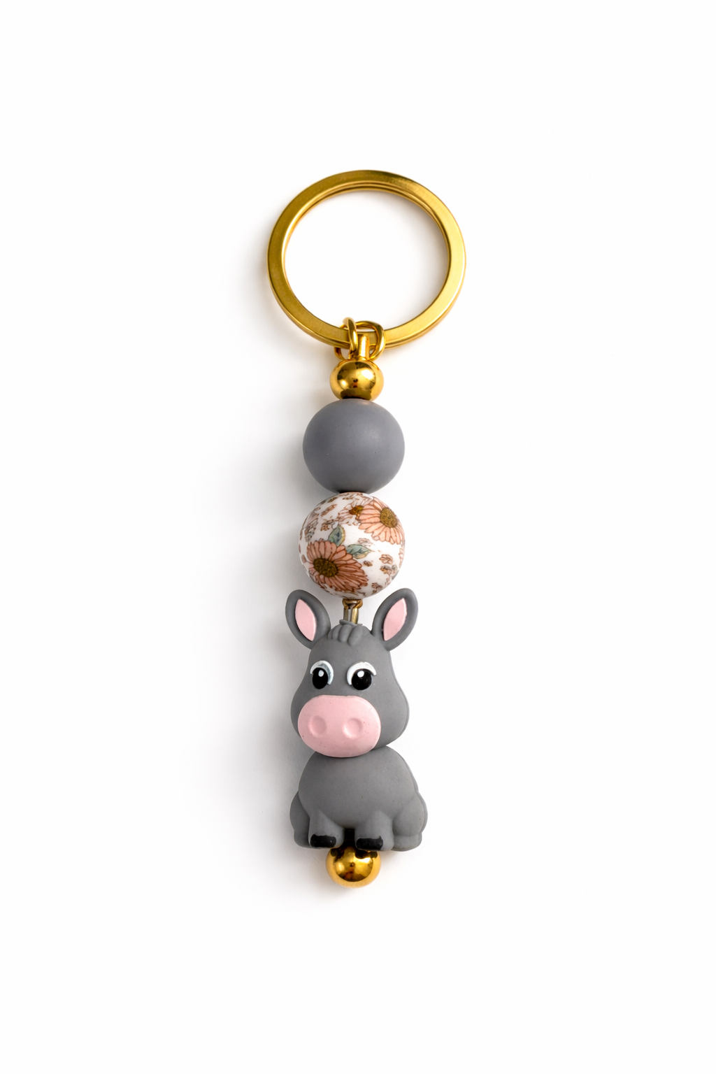 Donkey Charm Keychain