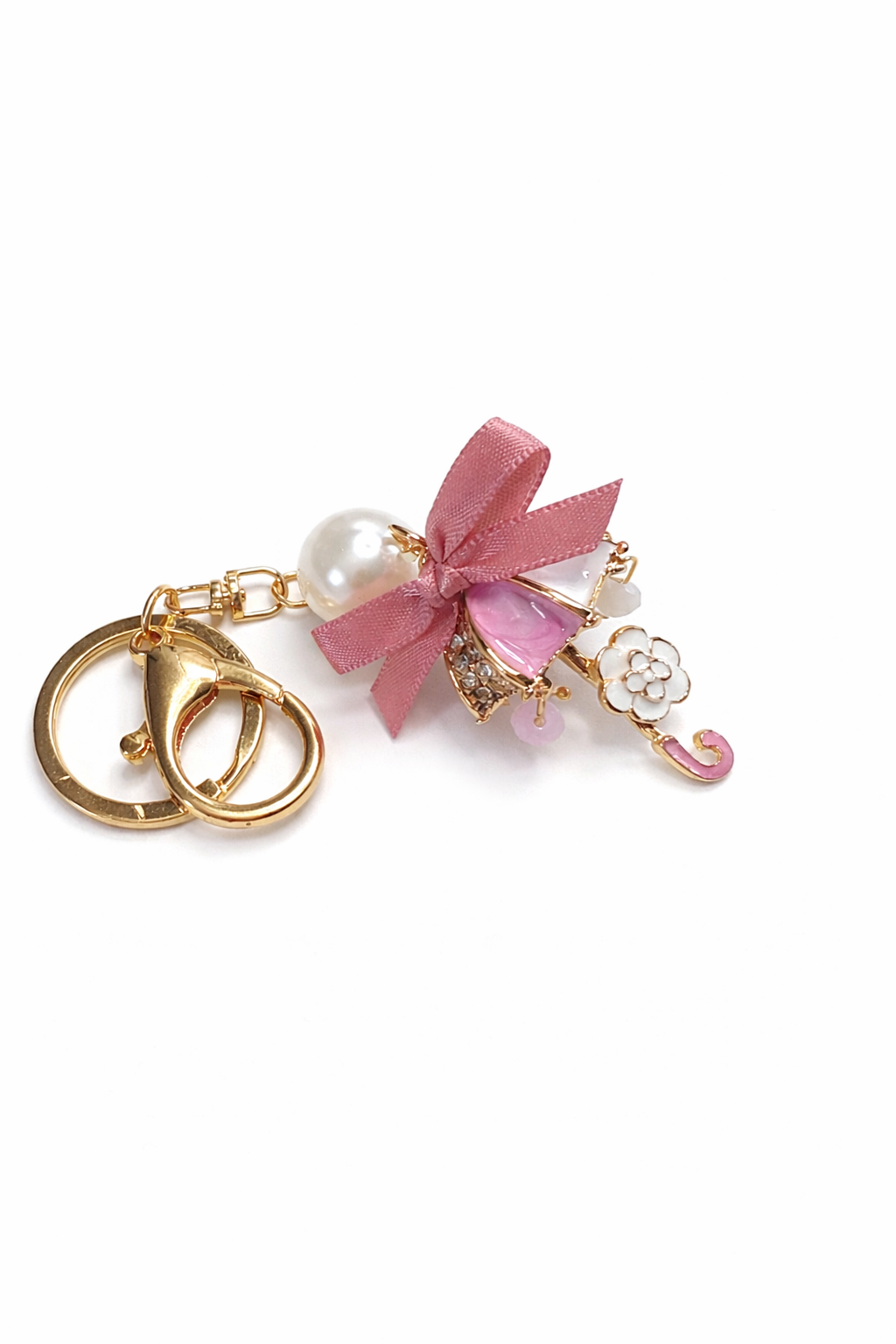 Blush Pearl Umbrella Charm