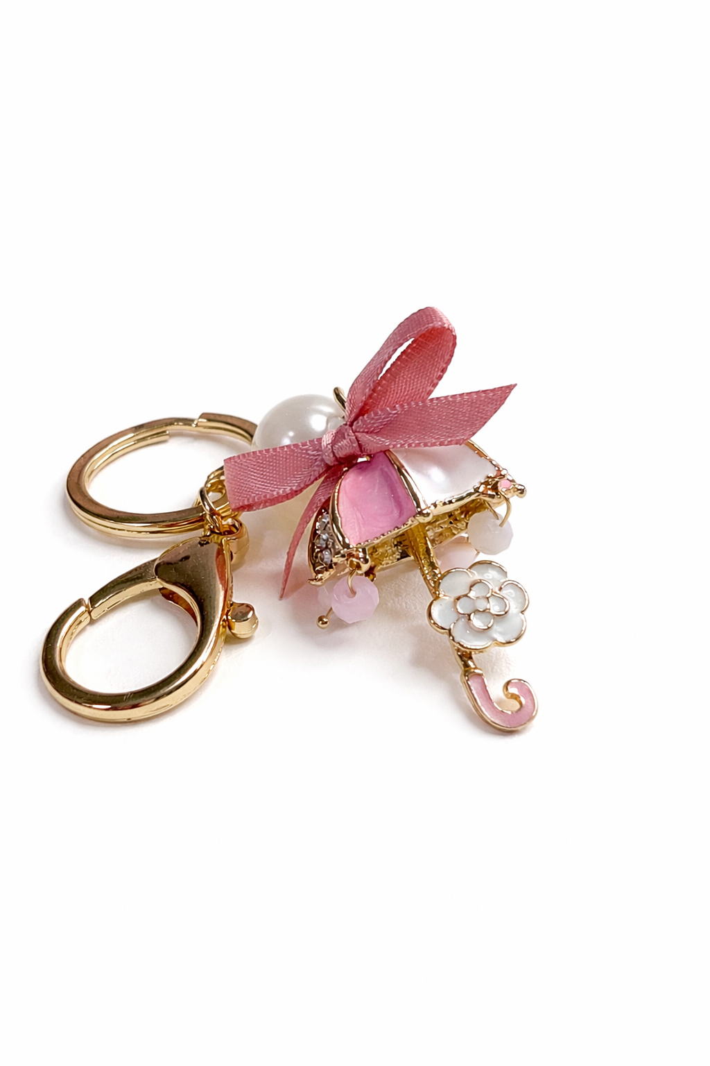 Blush Pearl Umbrella Charm